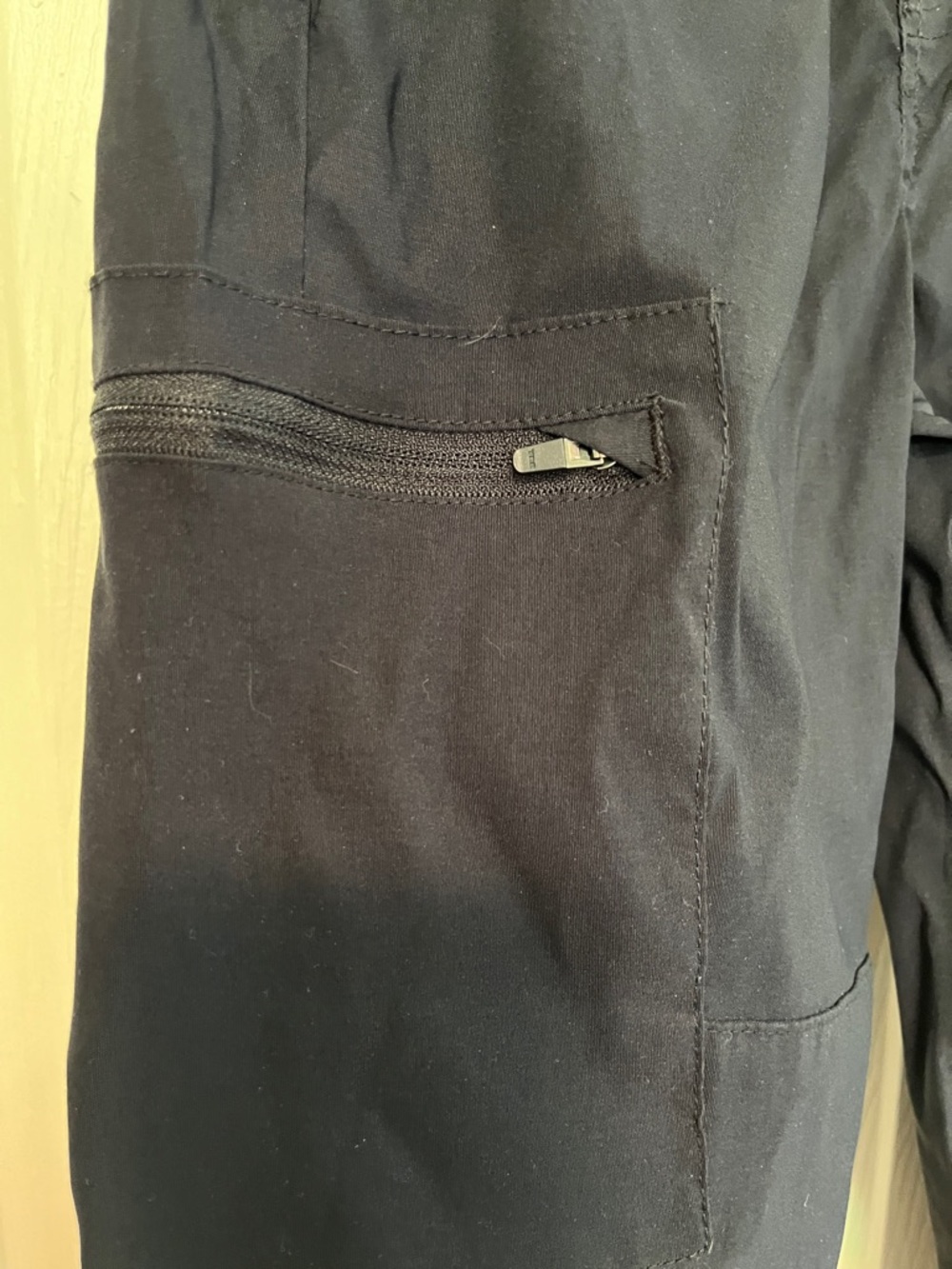 Kids Black Drawstring weatherproof pants with Zip Pocket - Picture 4 of 6